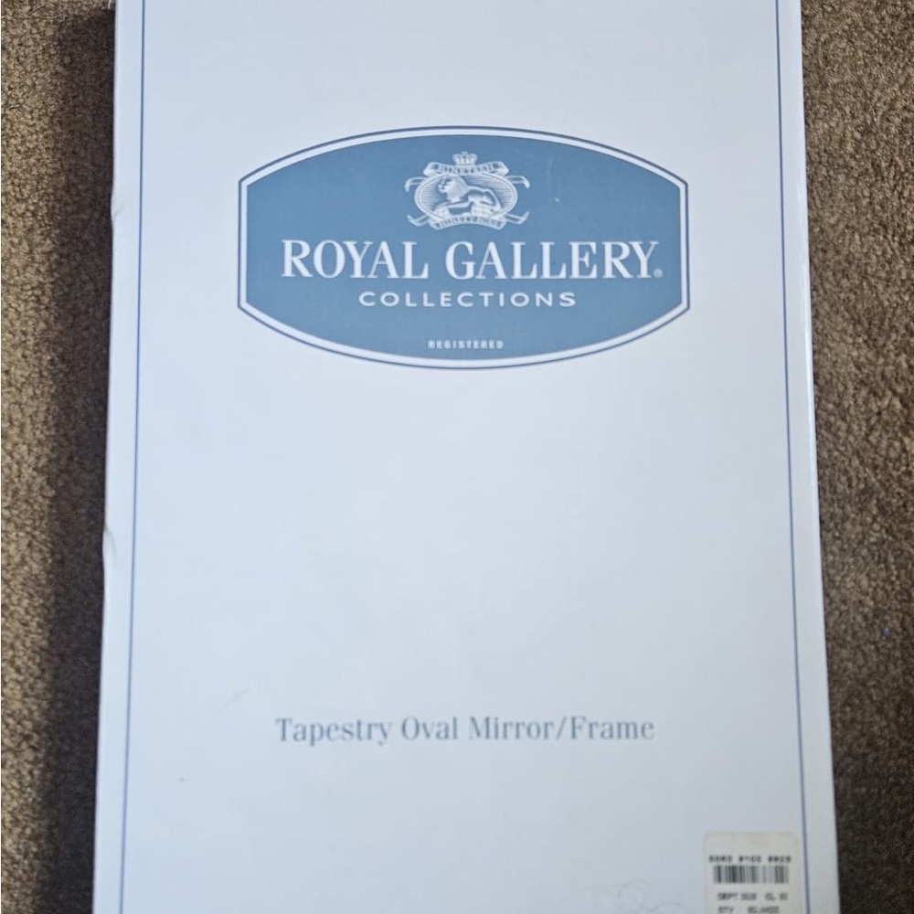 Royal Gallery Collections-tapestry oval mirror frame